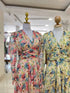 V-neck Long Sleeves Floral Dresses